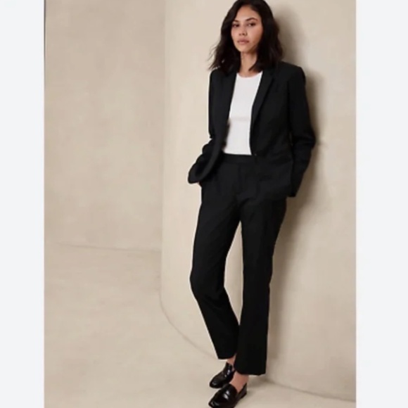 BANANA REPUBLIC WOMENS BUSINESS CASUAL CROPPED AVERY PANTS ANKLE SIZE 14 OFFICE - Picture 1 of 6